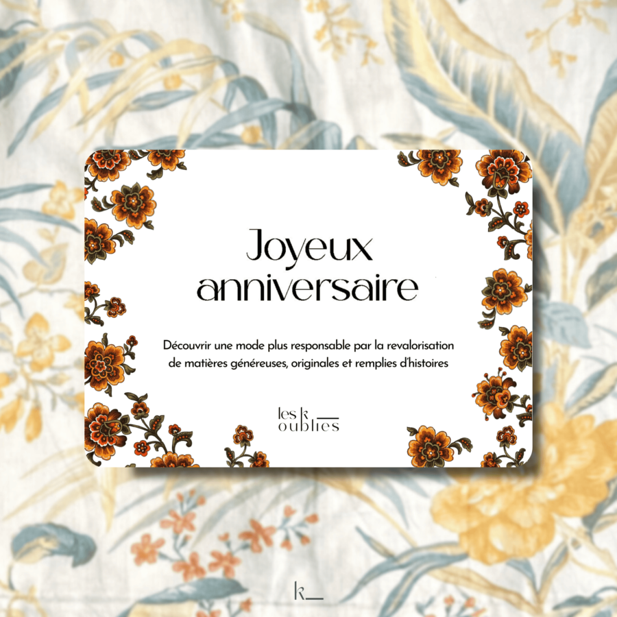 Carte cadeau - Joyeux anniversaire