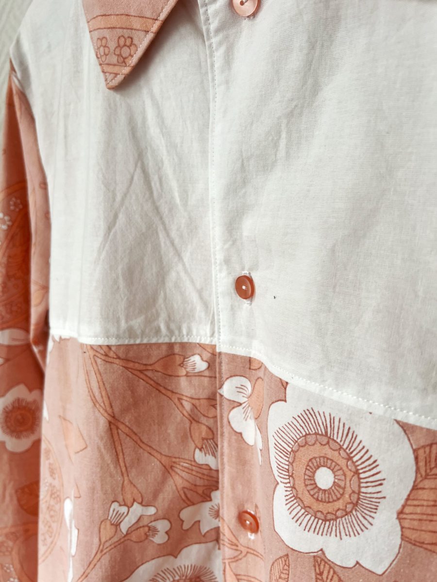 Surchemise PAULA - fleuri rose – Image 4