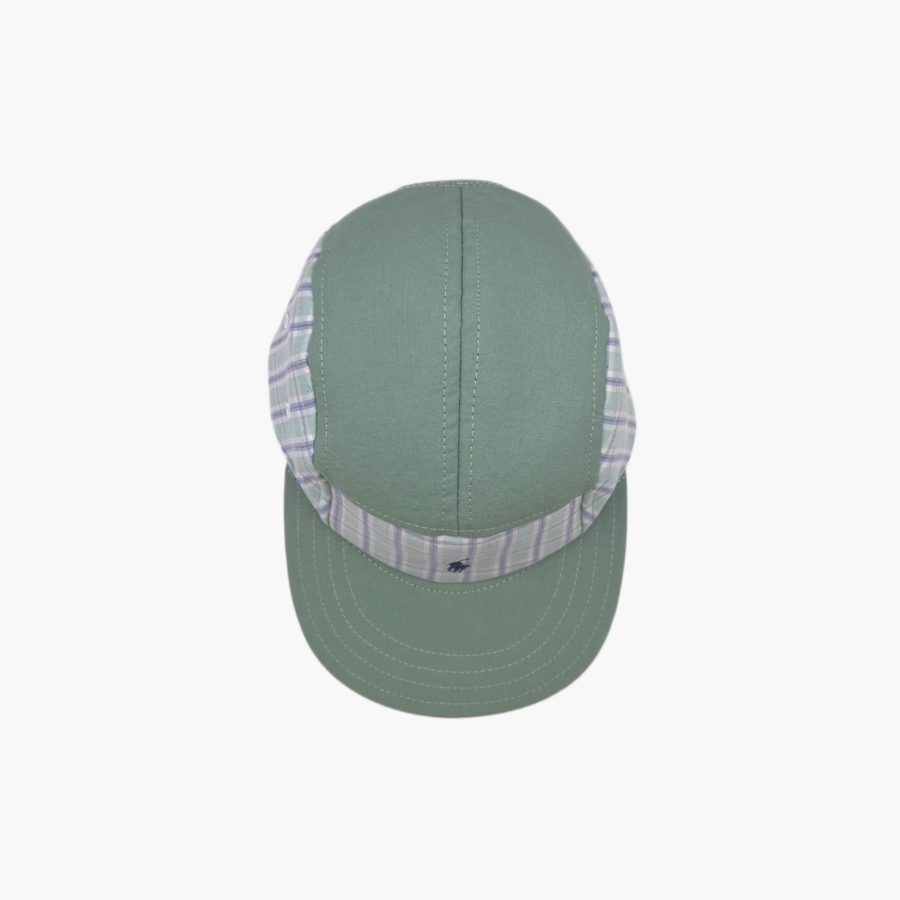 Casquette Cap5 Flava - vert carreaux upcycling – Image 3
