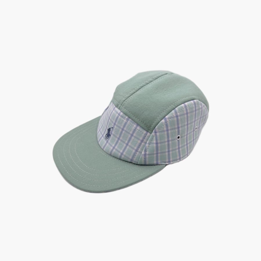 Casquette Cap5 Flava - vert carreaux upcycling – Image 4