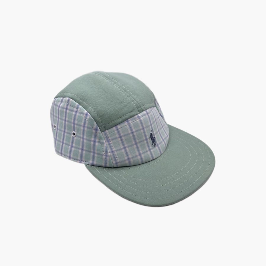 Casquette Cap5 Flava - vert carreaux upcycling – Image 5